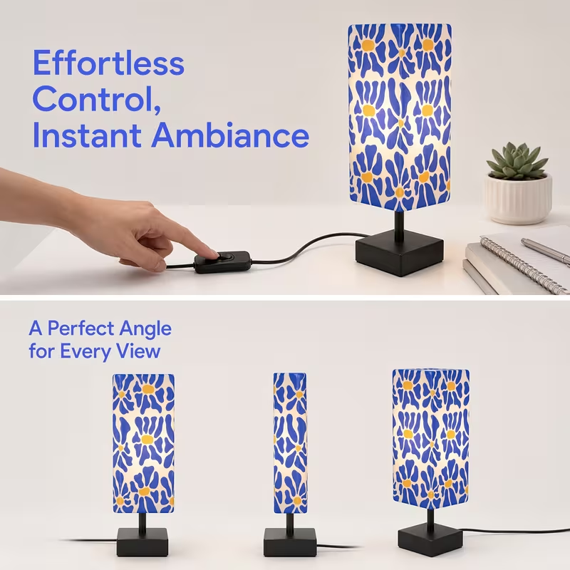 Lampe de table florale moderne - Home Textiles Usa avis et prix